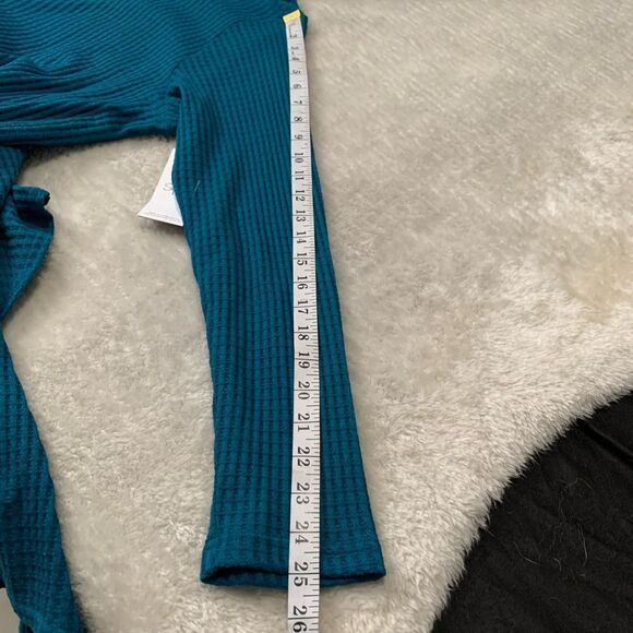 New Sympli Zag Sweater Teal Pullover Size Plus‎ 18 Long Sleeve - Picture 4 of 7